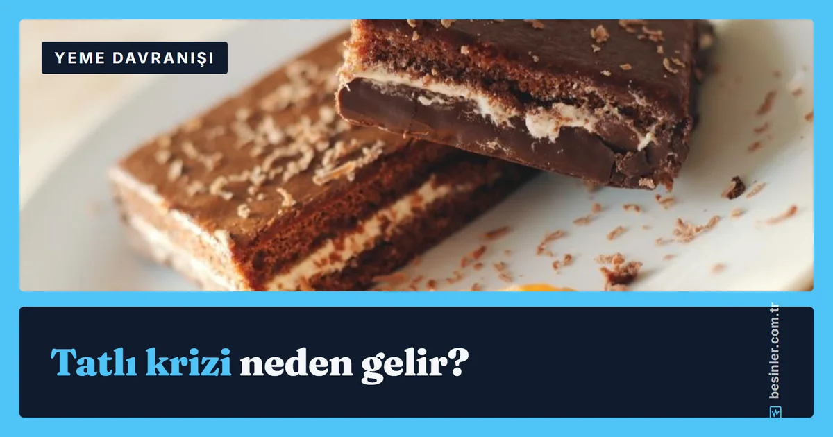 Sürekli Tatlı İstiyorum: Tatlı Krizinin Nedenleri ve Çözüm Yolları