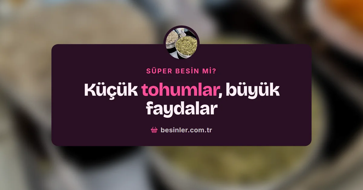Tohumların Faydaları: Chia, Keten, Kabak ve Ayçiçeği Çekirdeği Rehberi